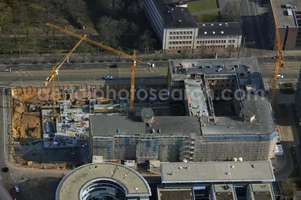 Leipzig from above - View of the new construction project LKG Carre in Leipzig in the state of Saxony