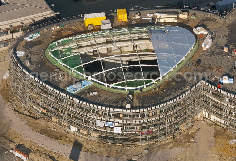 Aerial image Bochum - Look at the construction site of the New Secondary Schhol in Bochum. Around the building it is planned that the first sentence of the Human Rights Act