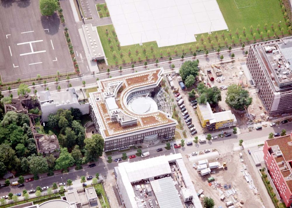 Berlin - Tiergarten from above - Baustelle der Portugiesischen Botschaft im Berliner Tiergarten