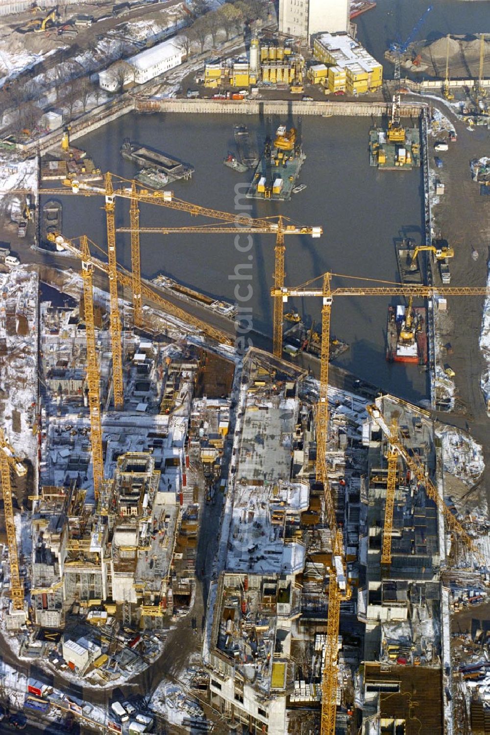 Aerial image Berlin - Tiergarten - Baustelle Potsdamer Platz