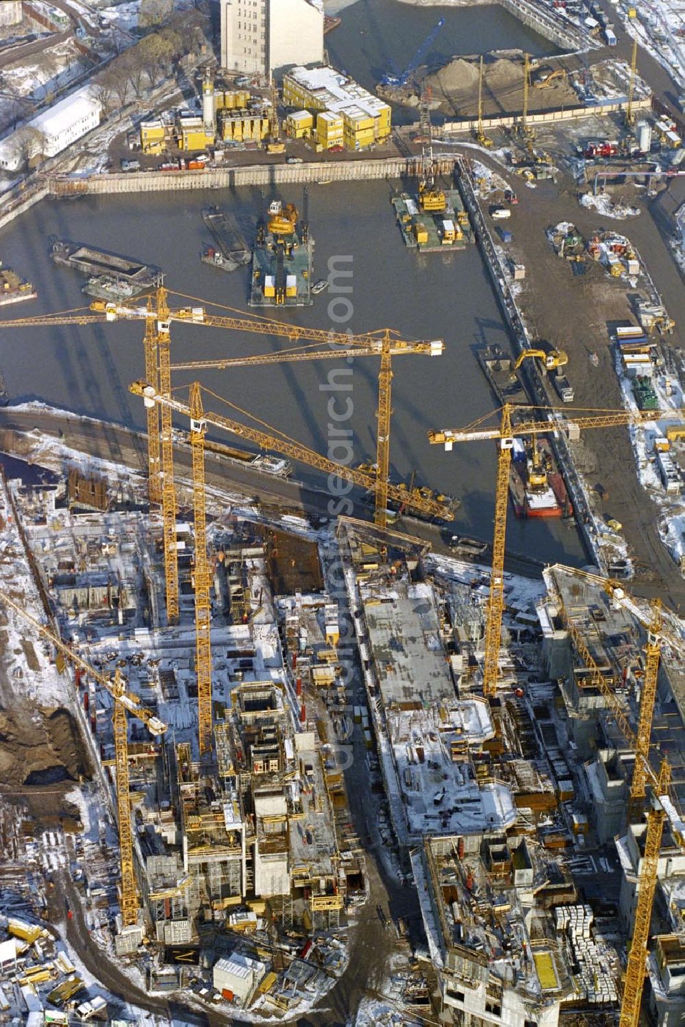 Berlin - Tiergarten from above - Baustelle Potsdamer Platz