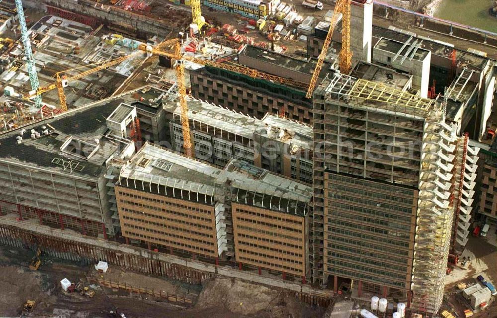 Berlin from above - Baustelle Potsdamer Platz