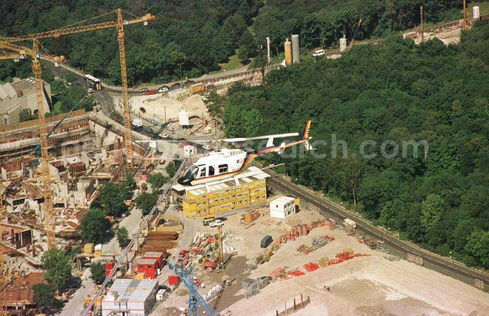 Aerial photograph Berlin - Tiergarten - Baustelle Potsdamer Platz im Berliner Tiergarten.