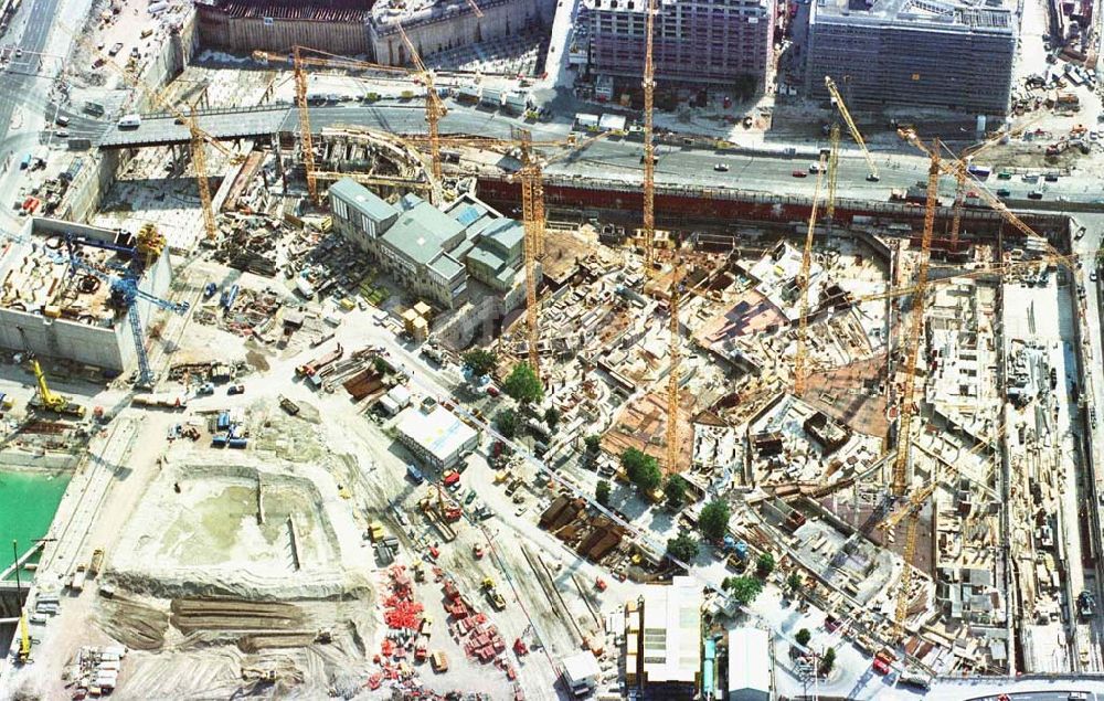 Berlin - Tiergarten from above - Baustelle Potsdamer Platz - Projekt der SONY Berlin GmbH