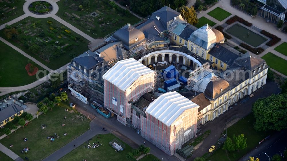 Aerial image Bonn - Construction site with reconstruction works at the Palais des Poppelsdorfer Schloss in the district Poppelsdorf in Bonn in the state North Rhine-Westphalia, Germany