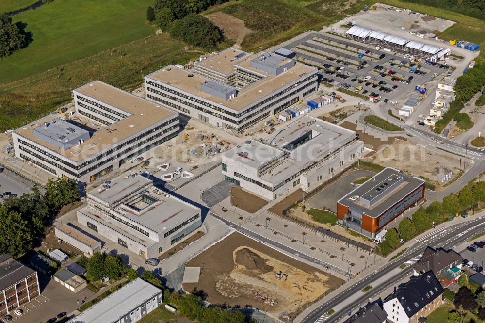 Aerial image Hamm - Construction of shells for the university Hamm-Lippstadt in Hamm in North Rhine-Westphalia