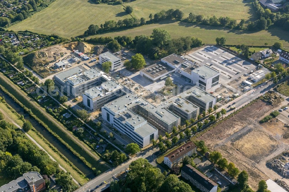 Aerial photograph Hamm - Construction of shells for the university Hamm-Lippstadt in Hamm in North Rhine-Westphalia