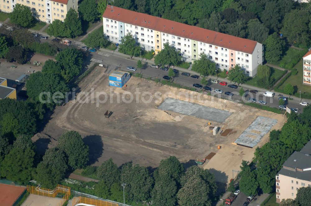 Berlin from above - Blick auf die Baufläche des neuen Stadtquartier „Stadtgärten Friedrichsfelde“ in Berlin-Lichtenberg. Views of the city built the new headquarters' city gardens Friedrichsfelde in Berlin-Lichtenberg.