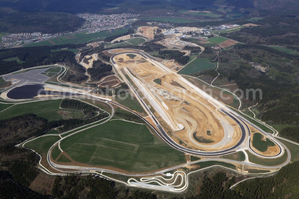 Aerial photograph Immendingen - Test track and practice area for training in the driving safety center of Daimler AG Pruef- and Technologiezentrum Am Talmannsberg in Immendingen in the state Baden-Wuerttemberg, Germany