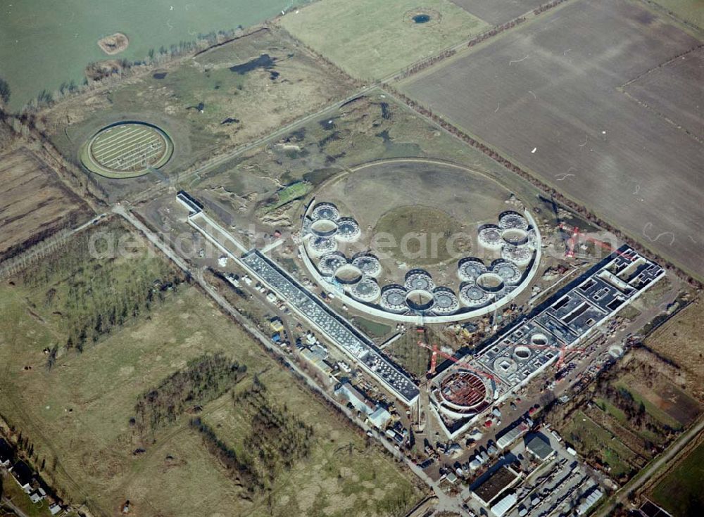 Aerial image Berlin - Hohenschönhausen - Baustelle des Tierheimes Falkenberg an der Dorfstraße / Ahrensfelder Chaussee in Falkenberg (Berlin - Hohenschönhausen).