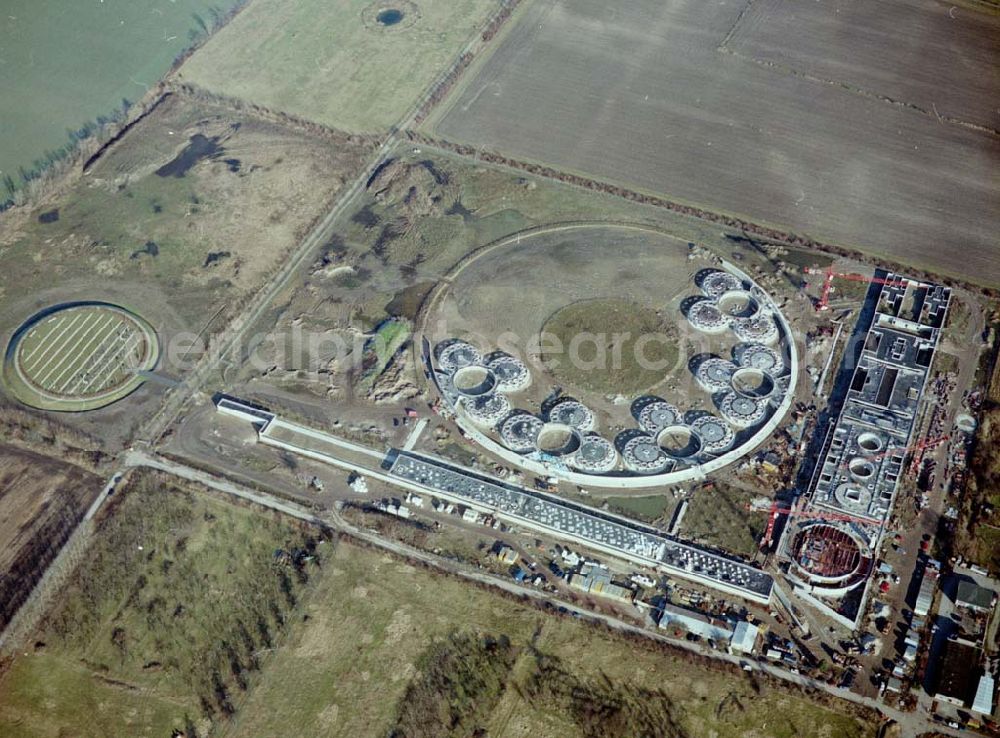 Aerial photograph Berlin - Hohenschönhausen - Baustelle des Tierheimes Falkenberg an der Dorfstraße / Ahrensfelder Chaussee in Falkenberg (Berlin - Hohenschönhausen).