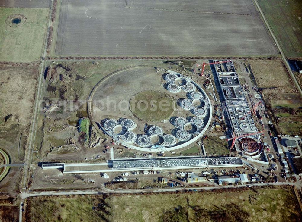 Berlin - Hohenschönhausen from above - Baustelle des Tierheimes Falkenberg an der Dorfstraße / Ahrensfelder Chaussee in Falkenberg (Berlin - Hohenschönhausen).