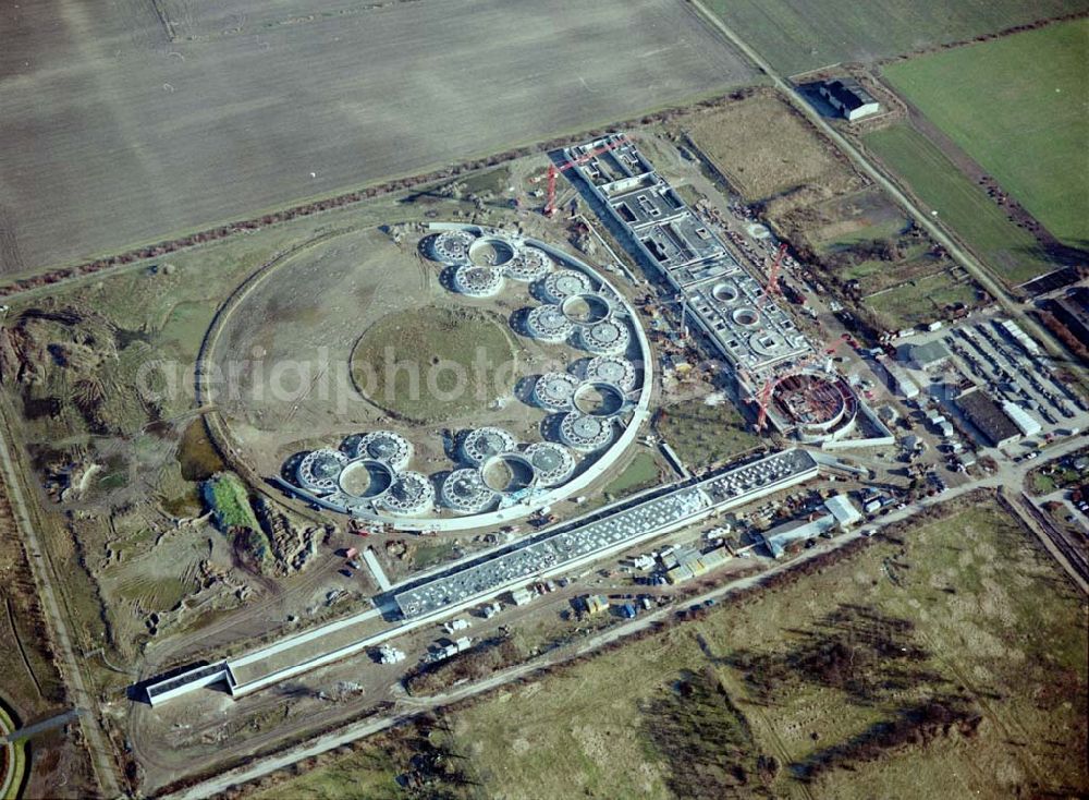 Berlin - Hohenschönhausen from the bird's eye view: Baustelle des Tierheimes Falkenberg an der Dorfstraße / Ahrensfelder Chaussee in Falkenberg (Berlin - Hohenschönhausen).