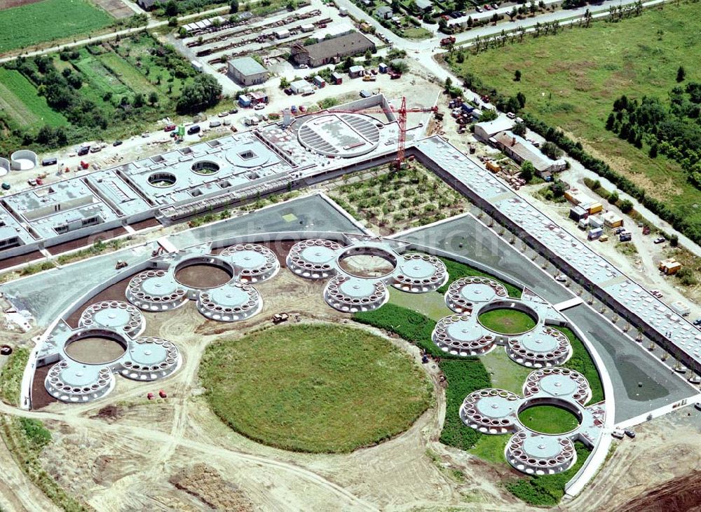 Aerial image Berlin - Falkenberg - Baustelle des Tierheimes Falkenberg an der Dorfstraße / Ahrensfelder Chaussee in Falkenberg (Berlin - Hohenschönhausen).