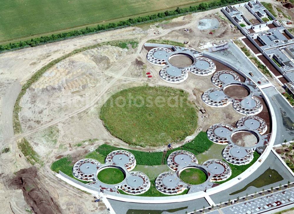 Aerial image Berlin - Falkenberg - Baustelle des Tierheimes Falkenberg an der Dorfstraße / Ahrensfelder Chaussee in Falkenberg (Berlin - Hohenschönhausen).