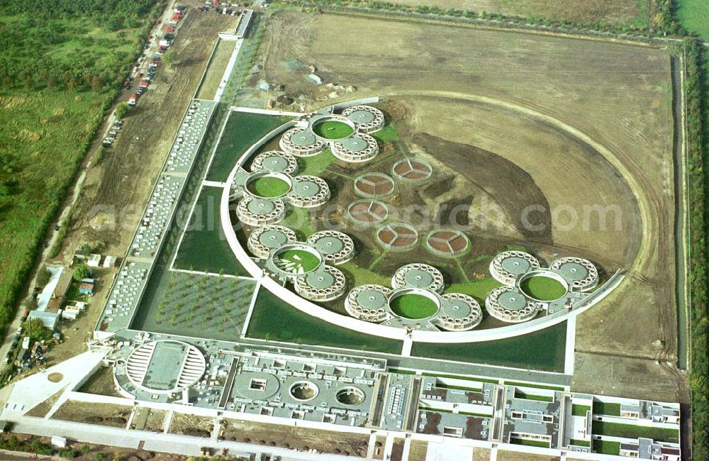 Aerial image Berlin - Falkenberg - Baustelle des Tierheimes Falkenberg an der Dorfstraße / Ahrensfelder Chaussee in Falkenberg (Berlin - Hohenschönhausen).