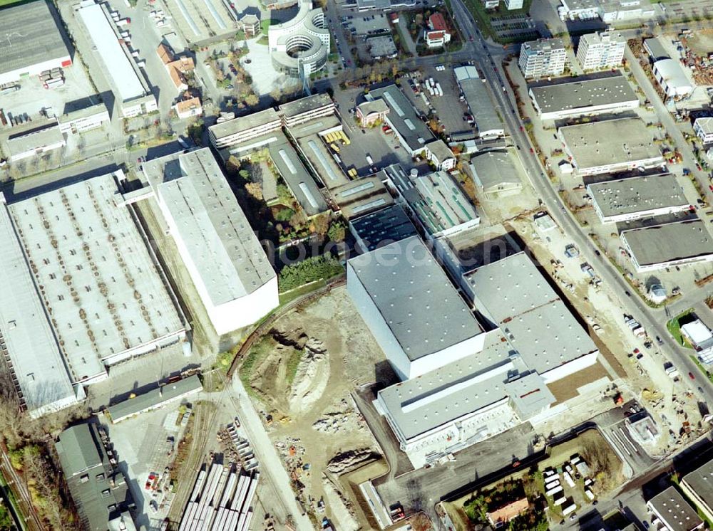 Augsburg from above - Baustelle des Weltbild-Verlages im Industriegebiet Augsburg Ost.