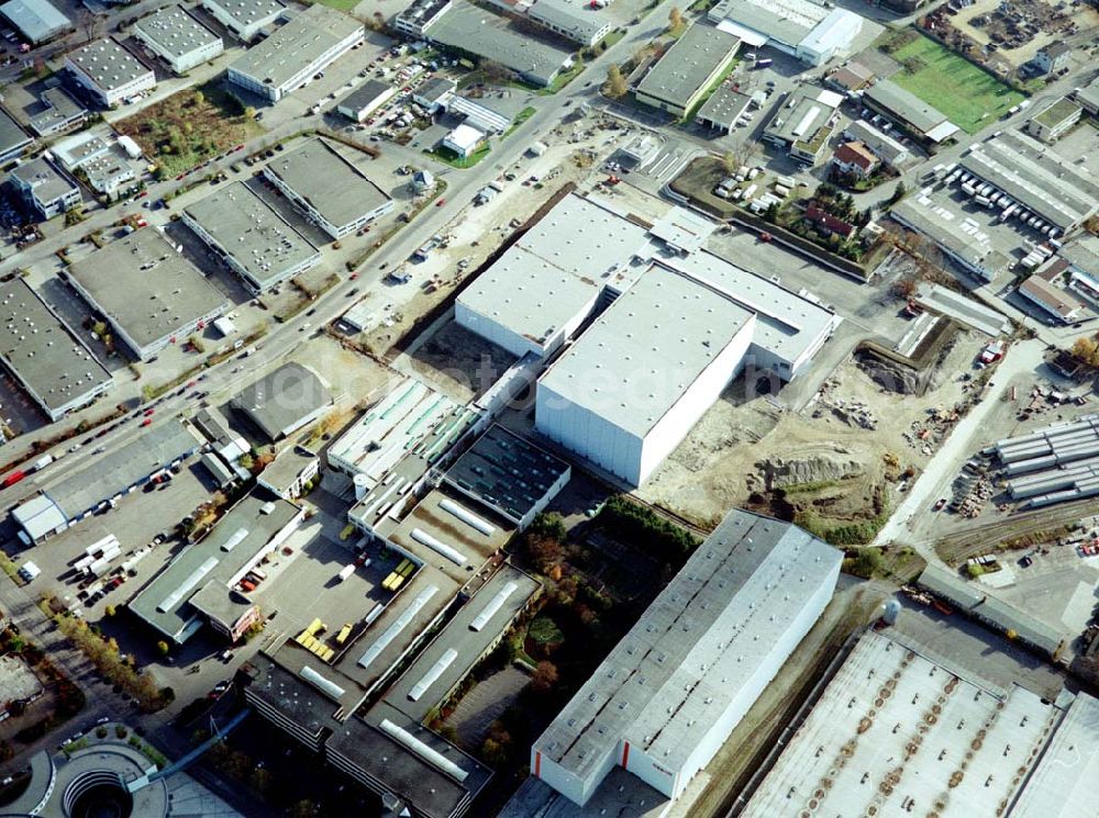 Augsburg from above - Baustelle des Weltbild-Verlages im Industriegebiet Augsburg Ost.