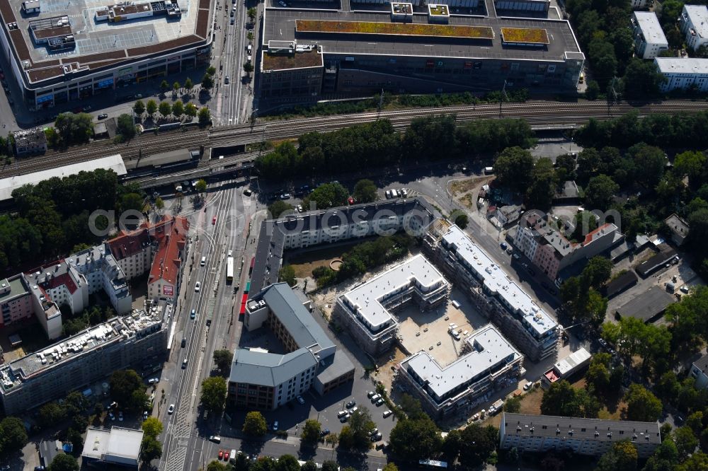 Aerial image Berlin - Residential construction site with multi-family housing development- on the Alte Kaulsdorfer Strasse in the district Koepenick in Berlin, Germany