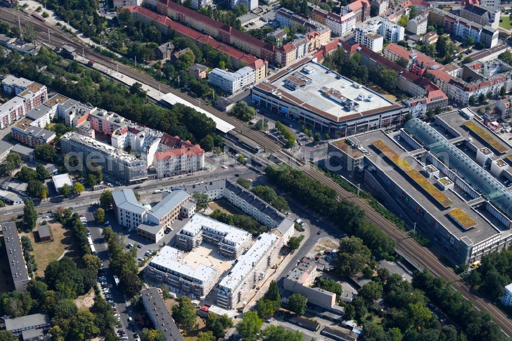 Berlin from above - Residential construction site with multi-family housing development- on the Alte Kaulsdorfer Strasse in the district Koepenick in Berlin, Germany