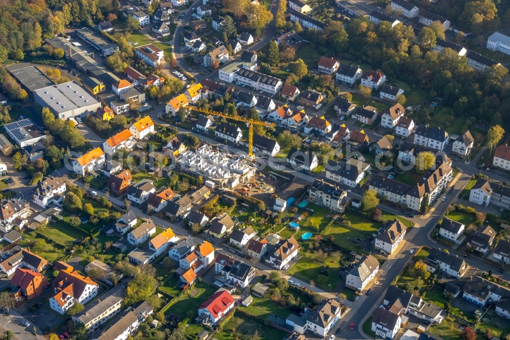 Aerial image Arnsberg - Residential construction site with multi-family housing development- on the Barthold-Cloer-Weg in the district Neheim in Arnsberg in the state North Rhine-Westphalia, Germany