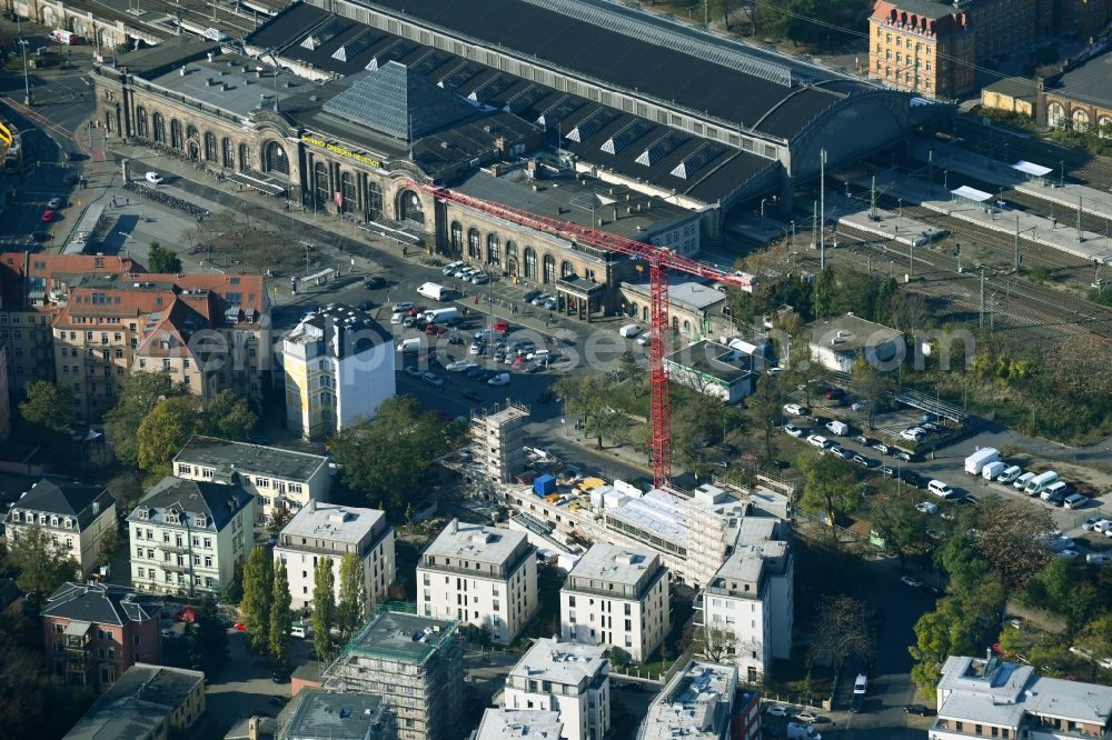 Aerial photograph Dresden - Residential construction site with multi-family housing development- on the Dr.-Friedrich-Wolf-Strasse in Dresden in the state Saxony, Germany