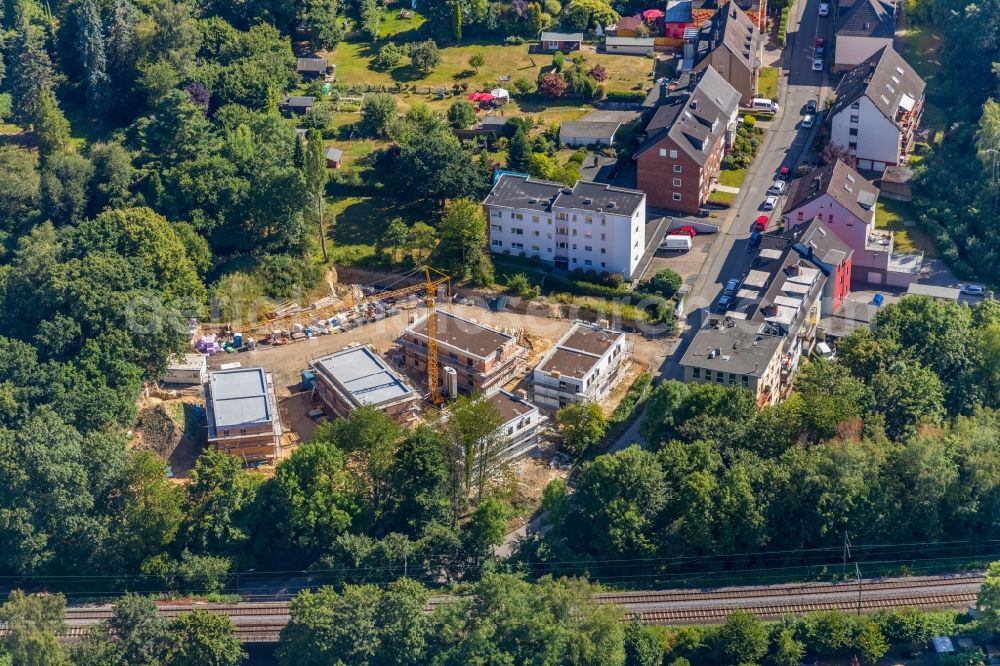 Aerial image Witten - Residential construction site with multi-family housing development- on Ledderken in Witten in the state North Rhine-Westphalia, Germany