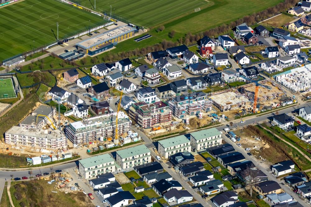 Aerial photograph Dortmund - Residential construction site with multi-family housing development on Hohenbuschei-Allee in the district Brackeler Feld in Dortmund in the state North Rhine-Westphalia, Germany