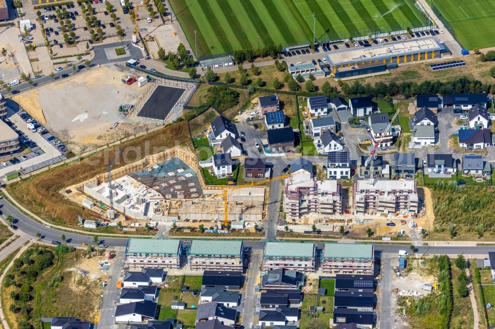 Aerial image Dortmund - Residential construction site with multi-family housing development on Hohenbuschei-Allee in the district Brackeler Feld in Dortmund in the state North Rhine-Westphalia, Germany