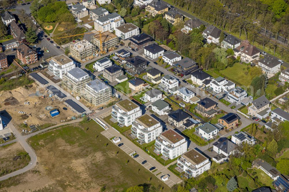 Aerial image Hamm - Residential construction site with multi-family housing development- at Paracelsuspark in Hamm in the state North Rhine-Westphalia, Germany