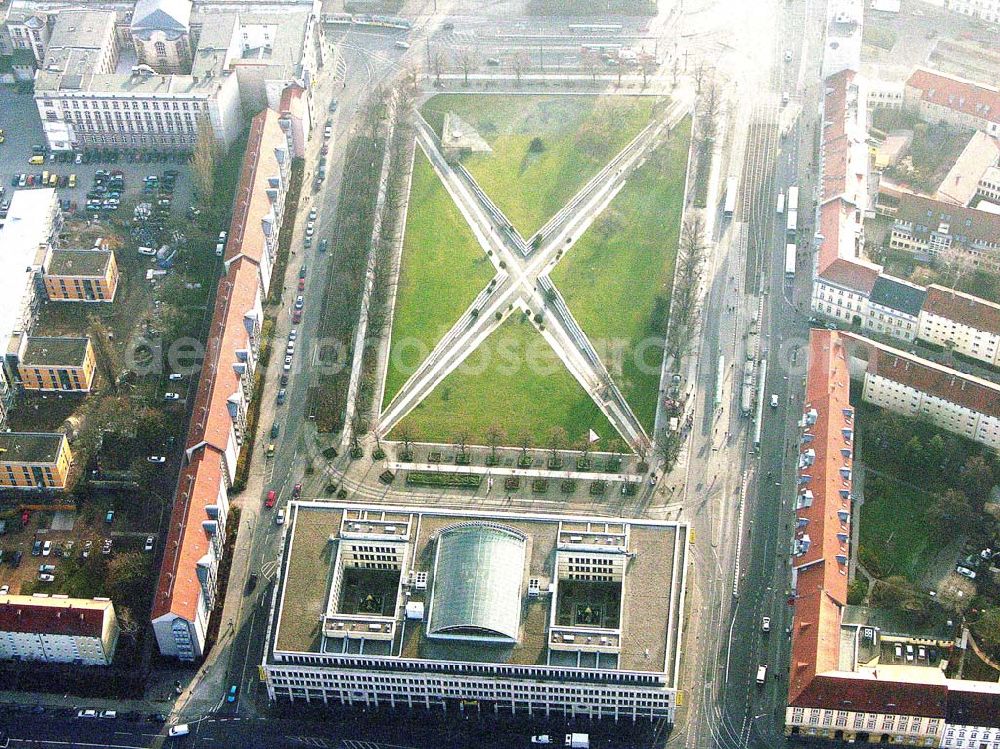 Potsdam from above - 10.12.2004 Potsdam, Blick auf die Baustelle des Wohnungsneubaus der Potsdamer Wohnungsbaugenossenschaft e.G. Kuckucksruf 6, 14478 Potsdam Tel.: 0331 / 88832 0, Fax: 0331 / 88832 17