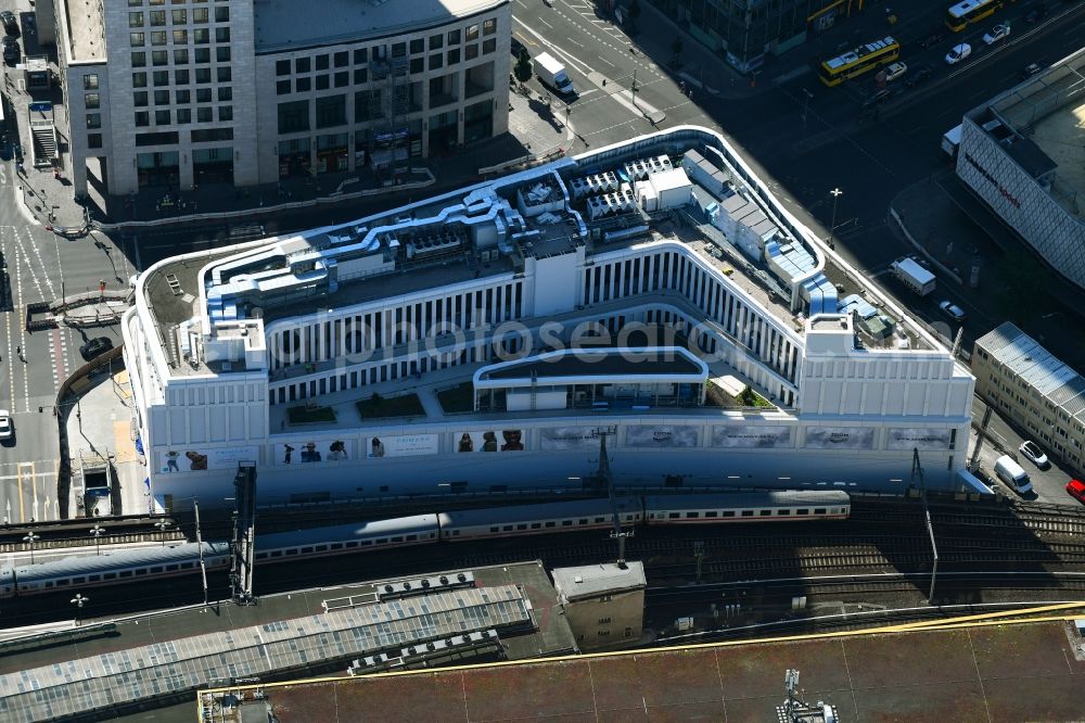 Berlin from above - Construction site of ZOOM BERLIN - business building at the Kantstrasse - Joachimsthalerstrasse - Hardenbergstrasse in the district of Charlottenburg district in Berlin, Germany