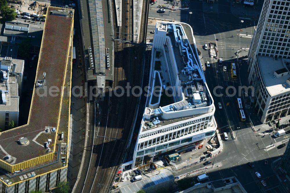 Aerial image Berlin - Construction site of ZOOM BERLIN - business building at the Kantstrasse - Joachimsthalerstrasse - Hardenbergstrasse in the district of Charlottenburg district in Berlin, Germany