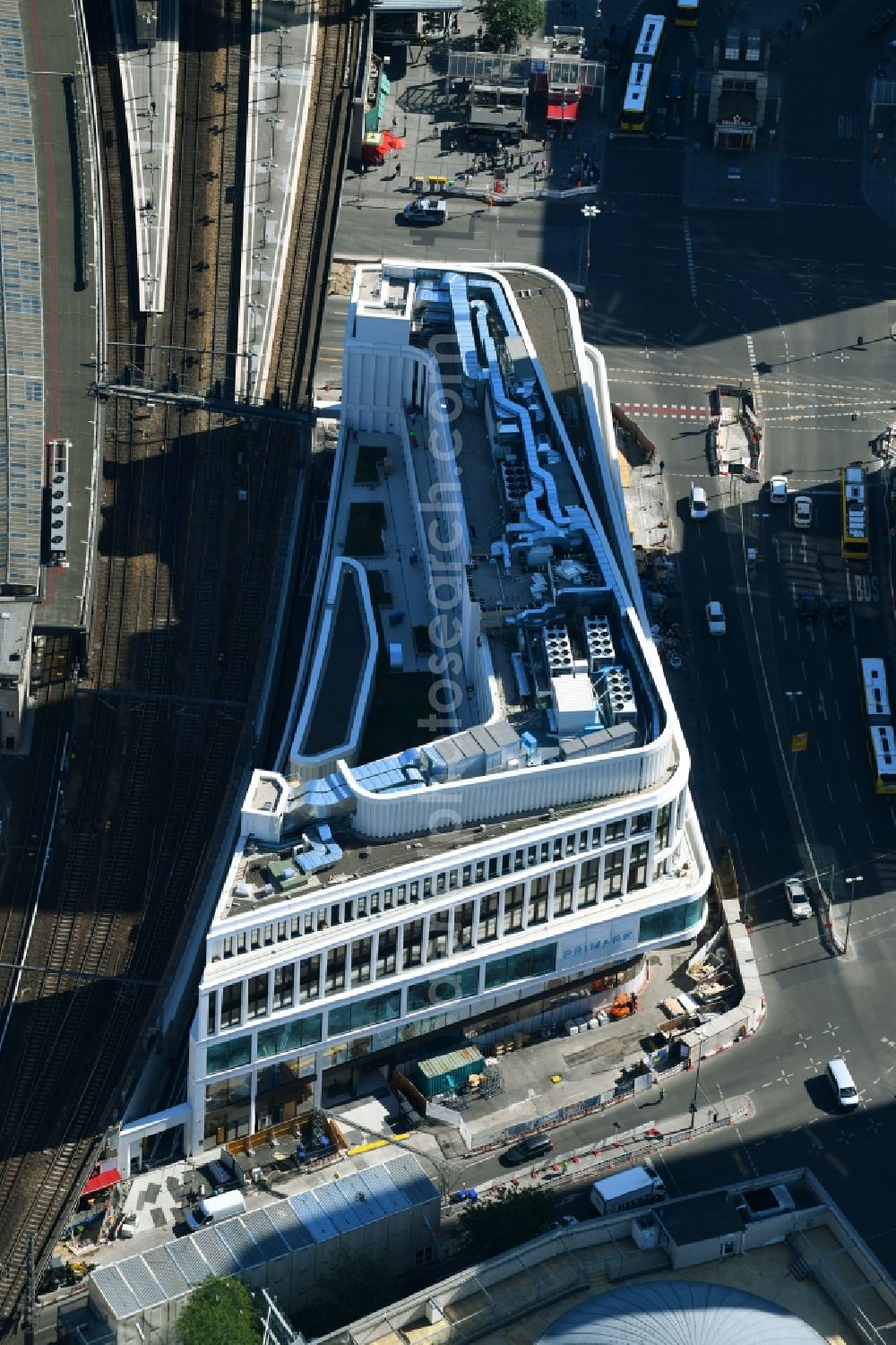 Aerial photograph Berlin - Construction site of ZOOM BERLIN - business building at the Kantstrasse - Joachimsthalerstrasse - Hardenbergstrasse in the district of Charlottenburg district in Berlin, Germany