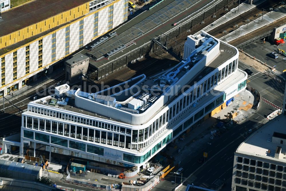 Aerial image Berlin - Construction site of ZOOM BERLIN - business building at the Kantstrasse - Joachimsthalerstrasse - Hardenbergstrasse in the district of Charlottenburg district in Berlin, Germany