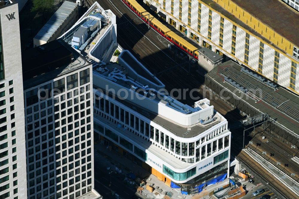 Aerial photograph Berlin - Construction site of ZOOM BERLIN - business building at the Kantstrasse - Joachimsthalerstrasse - Hardenbergstrasse in the district of Charlottenburg district in Berlin, Germany