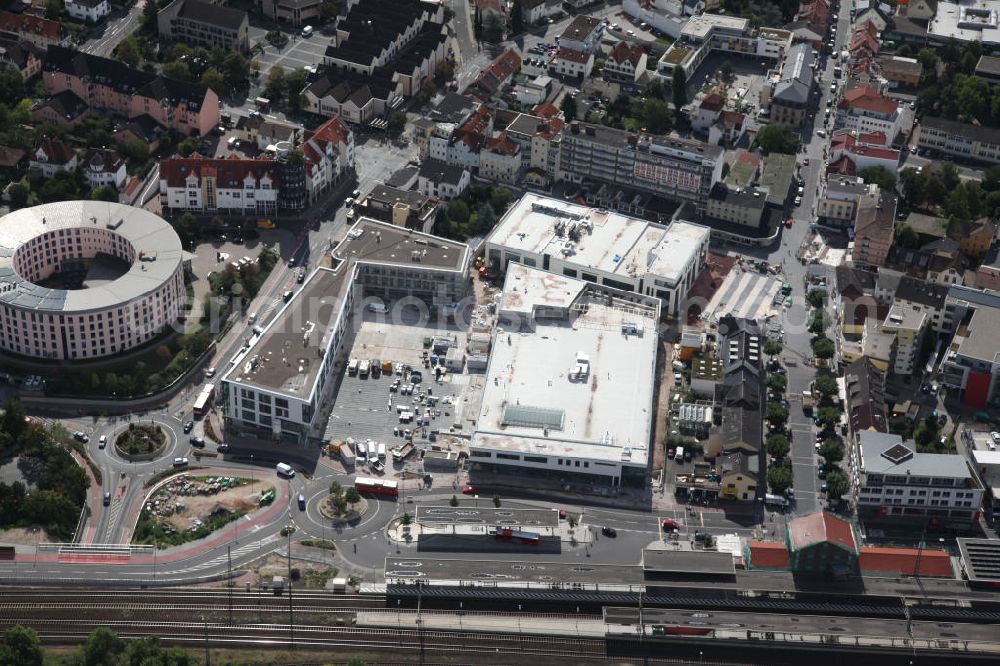 Ingelheim from above - Construction site to the shopping center Neue Mitte Ingelheim in Rhineland-Palatinate