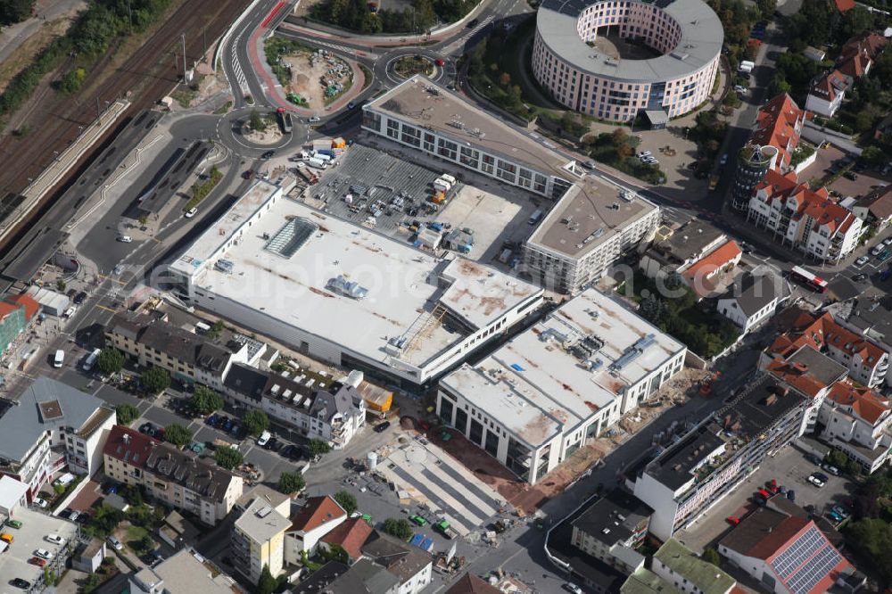 Aerial image Ingelheim - Construction site to the shopping center Neue Mitte Ingelheim in Rhineland-Palatinate