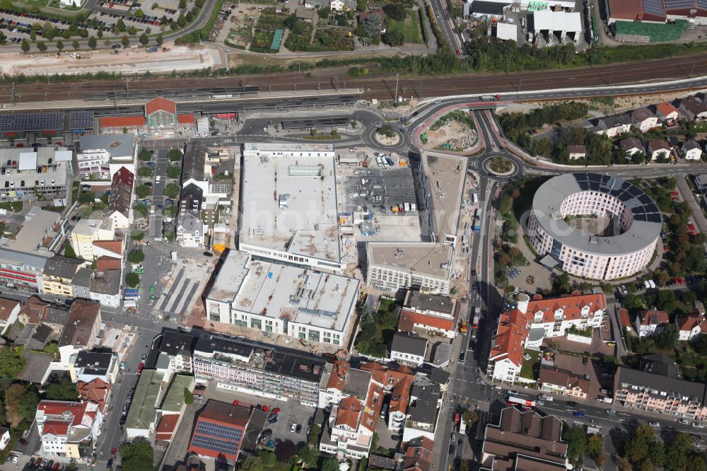 Aerial image Ingelheim - Construction site to the shopping center Neue Mitte Ingelheim in Rhineland-Palatinate