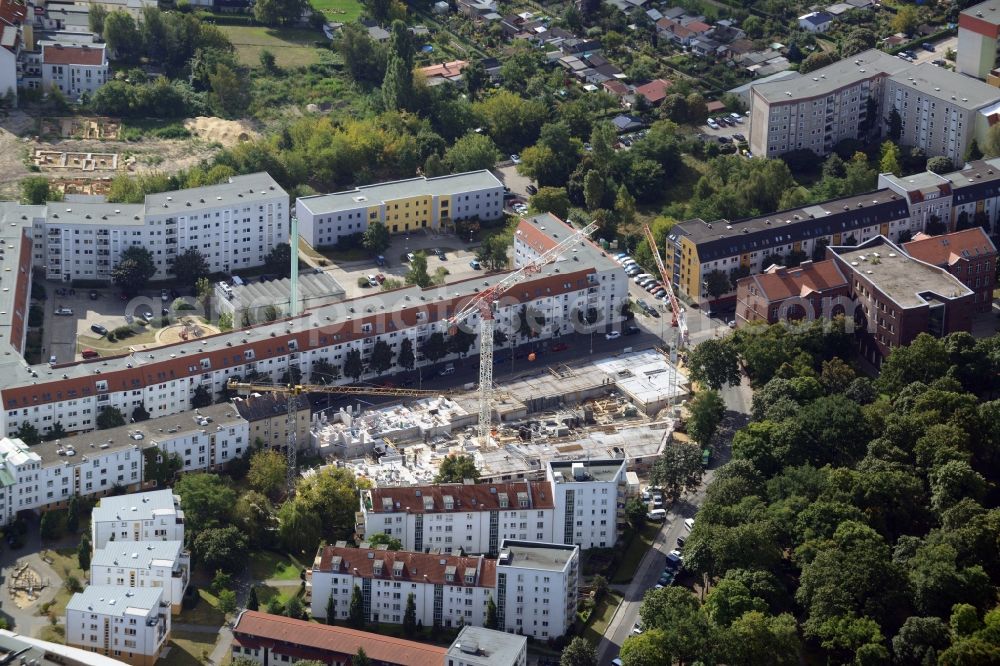 Aerial image Berlin Köpenick - New residential construction in the Glienicke corner Adlershofer road in Köpenick in Berlin