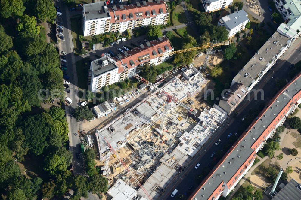 Berlin Köpenick from above - New residential construction in the Glienicke corner Adlershofer road in Köpenick in Berlin