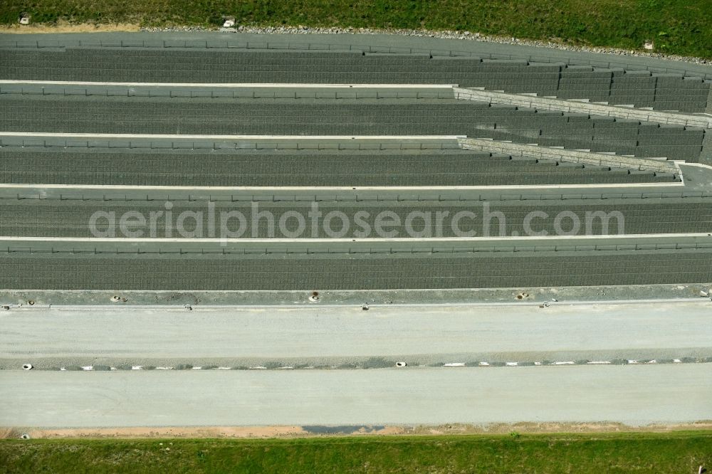 Aerial photograph Nuttlar - New construction site of the autobahn course of the BAB A46 in Nuttlar in the state North Rhine-Westphalia, Germany