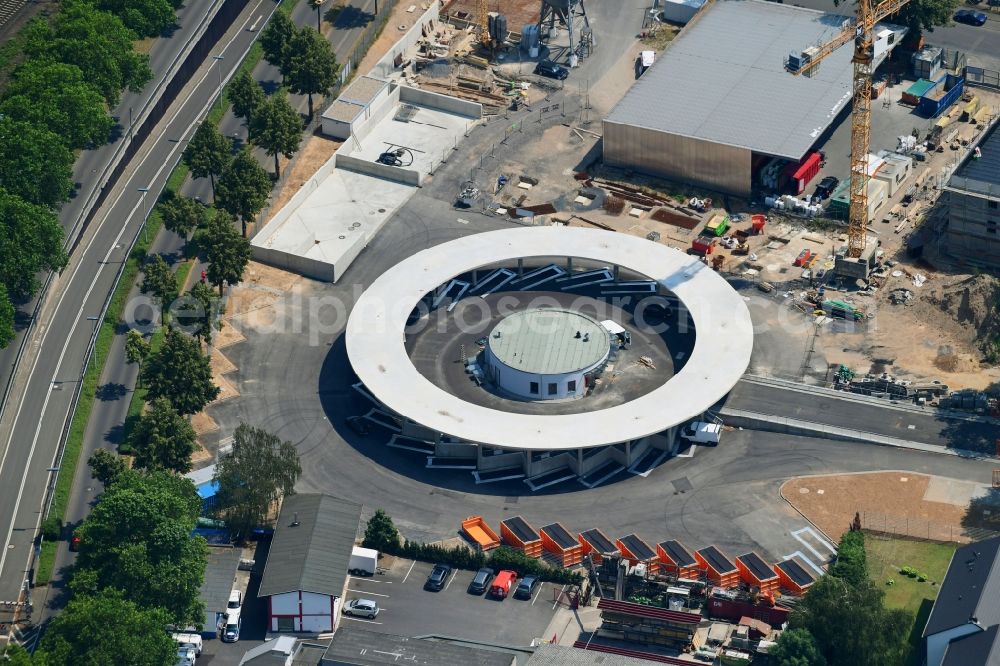 Aerial image Bonn - Construction site for the new building eines Bau- and Wertstoffhofes on Suedstrasse in the district Friesdorf in Bonn in the state North Rhine-Westphalia, Germany