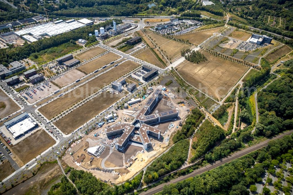 Aerial image Dortmund - Construction site to build a new office and commercial building of Amprion GmbH on Robert-Schuman-Strasse in the district Hoerde in Dortmund in the state North Rhine-Westphalia