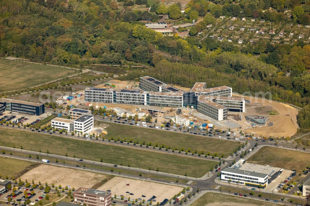 Aerial image Dortmund - Construction site to build a new office and commercial building of Amprion GmbH on Robert-Schuman-Strasse in the district Hoerde in Dortmund in the state North Rhine-Westphalia