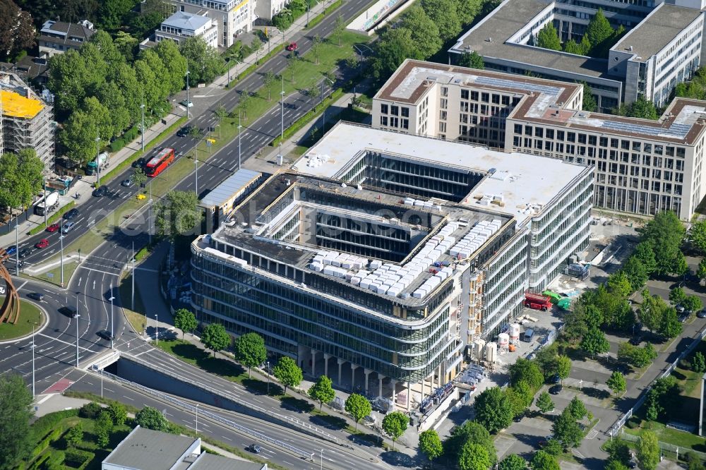 Aerial photograph Bonn - Construction site to build a new office and commercial building GIZ-Campus on Friedrich-Ebert-Allee in Bonn in the state North Rhine-Westphalia, Germany