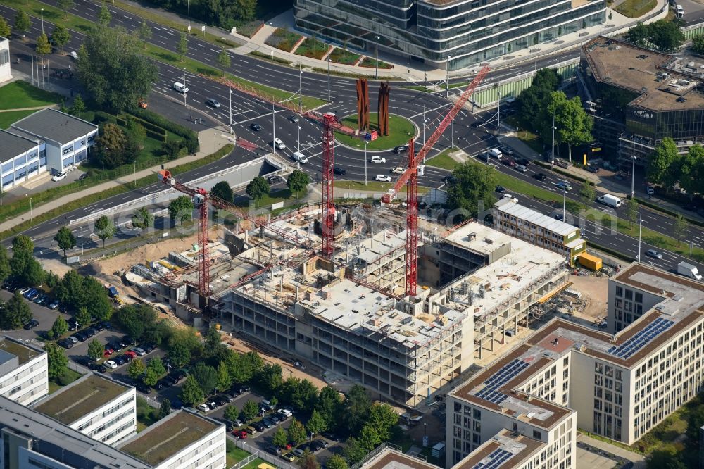 Aerial image Bonn - Construction site to build a new office and commercial building GIZ-Campus on Friedrich-Ebert-Allee in Bonn in the state North Rhine-Westphalia, Germany