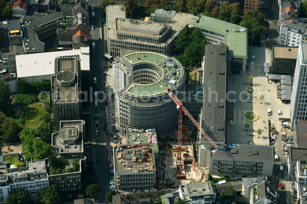 Aerial photograph Köln - Construction site to build a new office and commercial building Kaiserhof on Erftstrasse in the district Innenstadt in Cologne in the state North Rhine-Westphalia, Germany