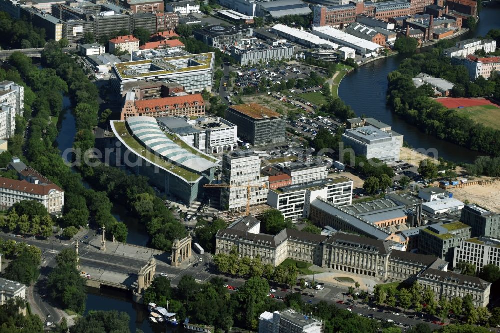 Berlin from above - Construction site to build a new office and commercial building Salzufer - Englische Strasse Company RD bud Sp. z o.o. in Berlin