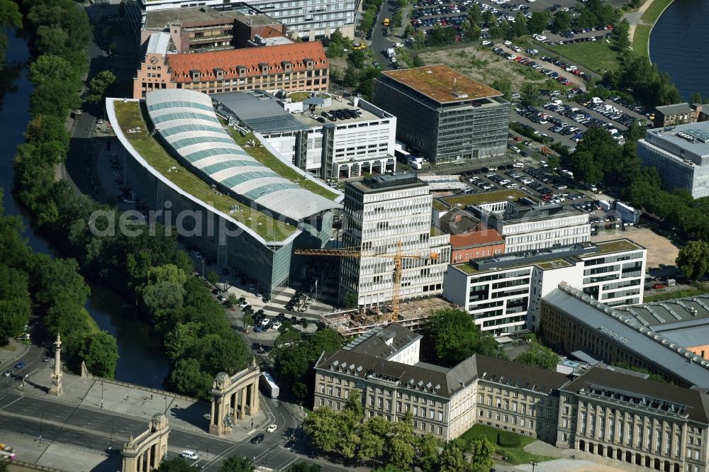 Aerial image Berlin - Construction site to build a new office and commercial building Salzufer - Englische Strasse Company RD bud Sp. z o.o. in Berlin